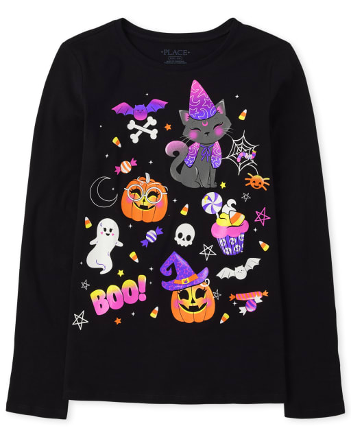 Girls Glow Doodle Graphic Tee