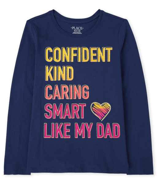 T-shirt graphique papa pour filles
