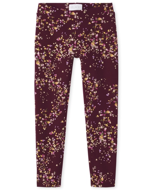 Girls Floral Perfect Ponte Leggings