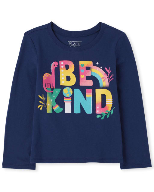 Baby And Toddler Girls Be Kind Graphic Tee