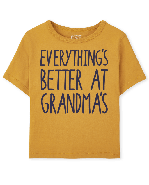 Baby And Toddler Boys Short Sleeve Grandma Graphic Tee