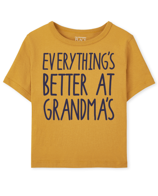 Camiseta con estampado de abuela para bebés y niños pequeños