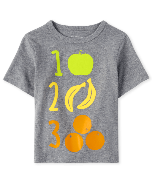 T-shirt graphique de comptage pour bébés et tout-petits garçons