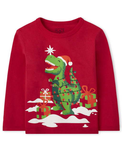 Camiseta con gráfico de Dino para bebés y niños pequeños