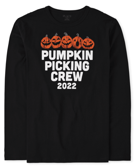 Adult Matching Family Pumpkin Picking Graphic Tee