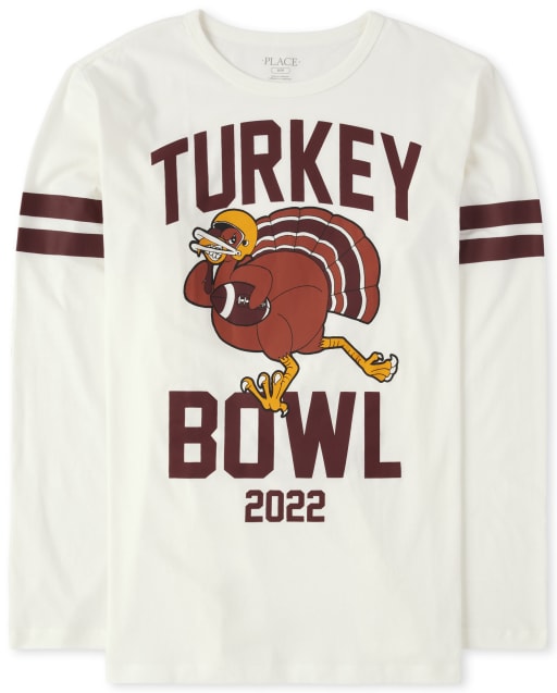 Camiseta con gráfico de pavo familiar a juego unisex para adultos
