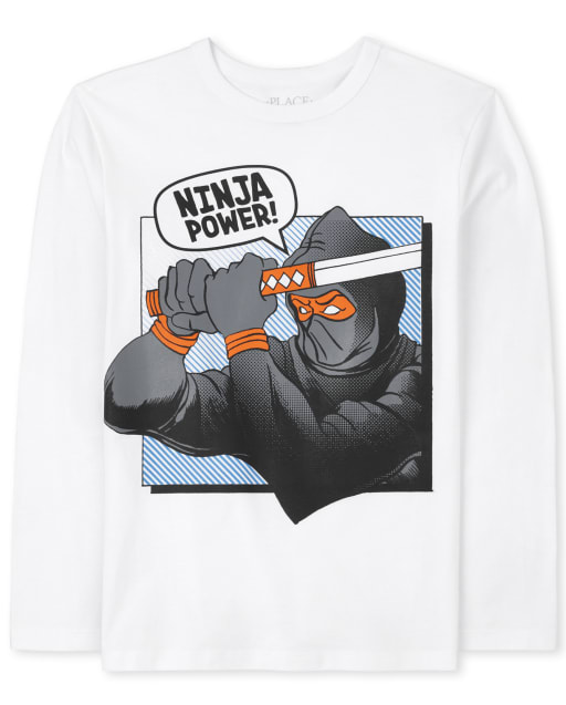 Camiseta gráfica Ninja para niños