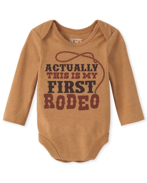 Baby Boys First Rodeo Graphic Bodysuit