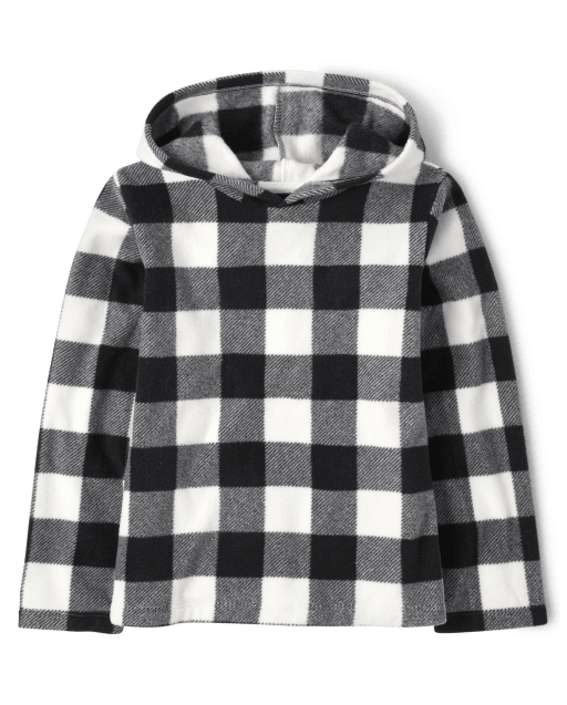 Sweat à capuche en molleton imprimé pour filles