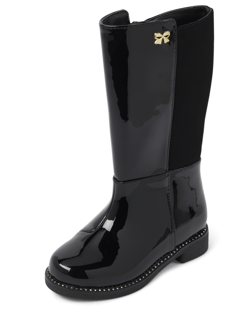 Toddler Girls Jeweled Bow Tall Boots