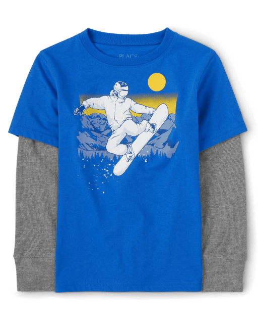 Boys Graphic 2 In 1 Top