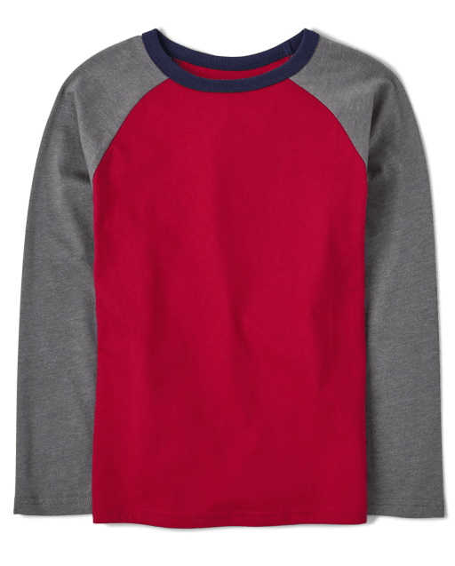 Boys Colorblock Raglan Top