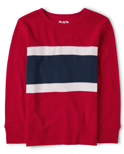 Boys Colorblock Thermal Top