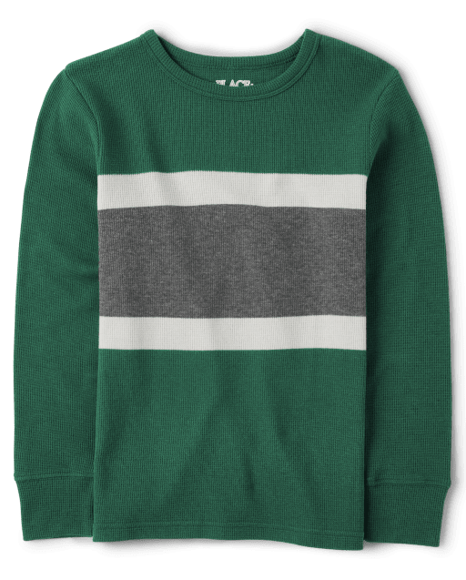 Boys Colorblock Thermal Top