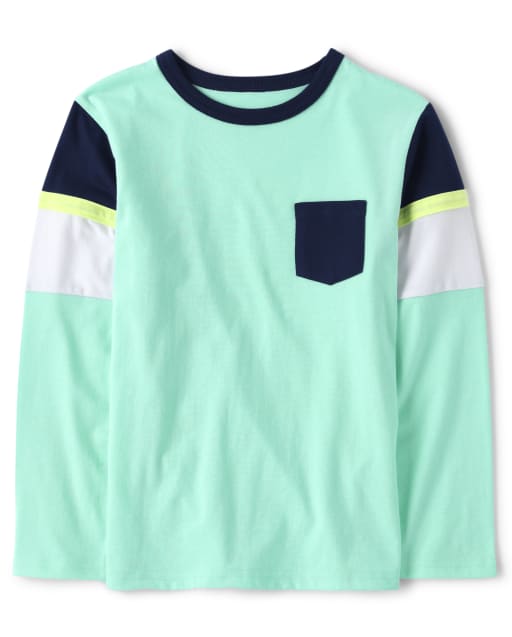 Top de bolsillo con bloques de colores para niños