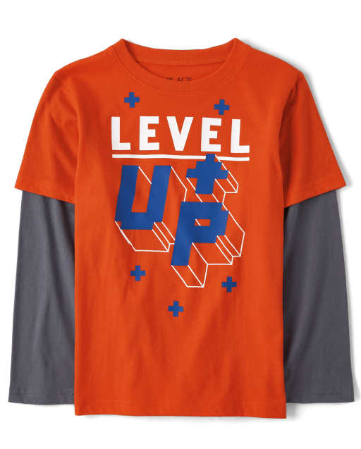 Boys Level Up 2 In 1 Top