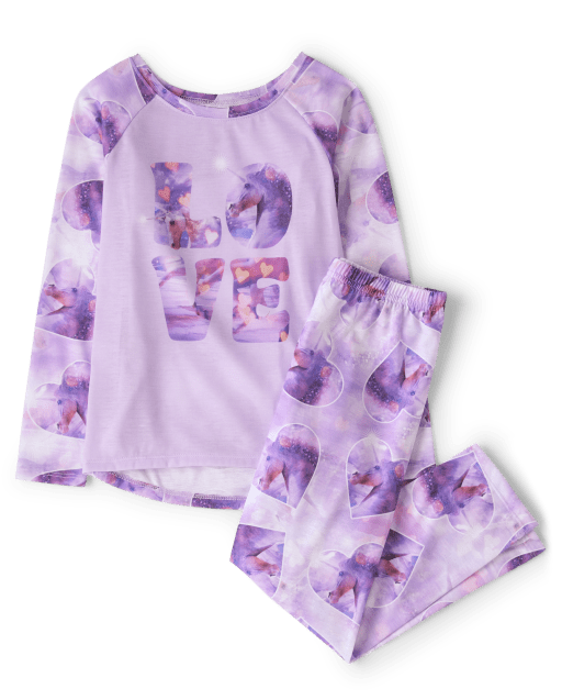Girls Love Unicorn Pajamas