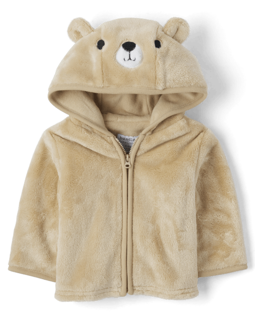 Unisex Baby Bear Faux Fur Cozy Jacket