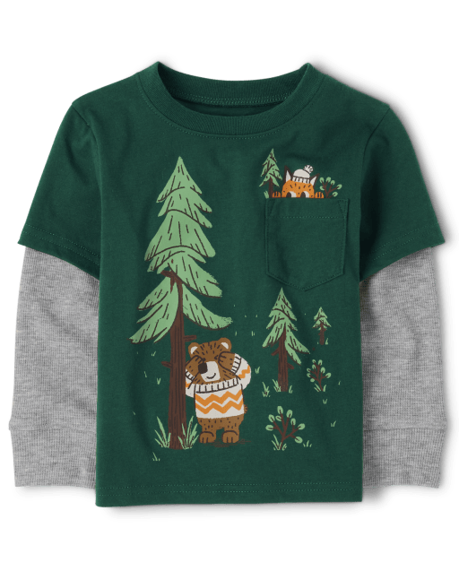 Baby And Toddler Boys Bear 2 In 1 Top