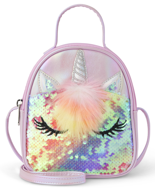 Girls Rainbow Holographic Unicorn Bag