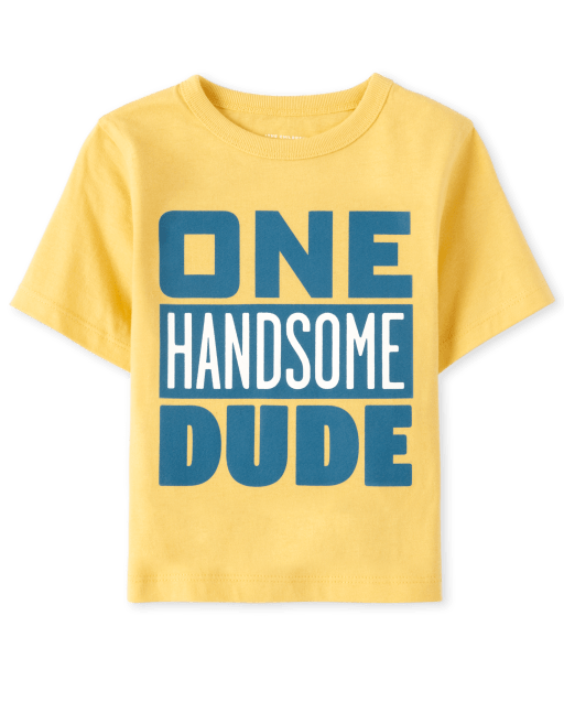 Camiseta gráfica Handsome Dude para bebés y niños pequeños