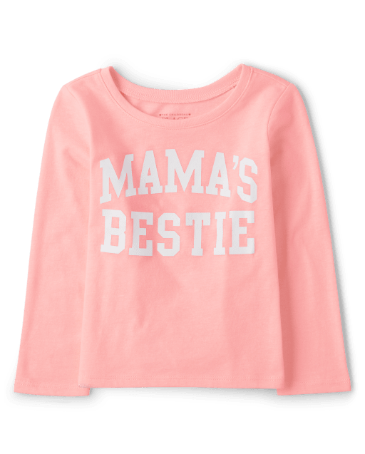 Baby And Toddler Girls Mama's Bestie Graphic Tee