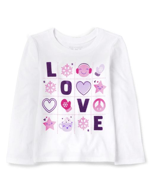 Baby And Toddler Girls Love Graphic Tee