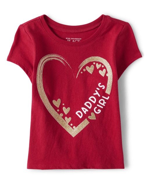 Baby and Toddler Girls Daddy Graphic Tee
