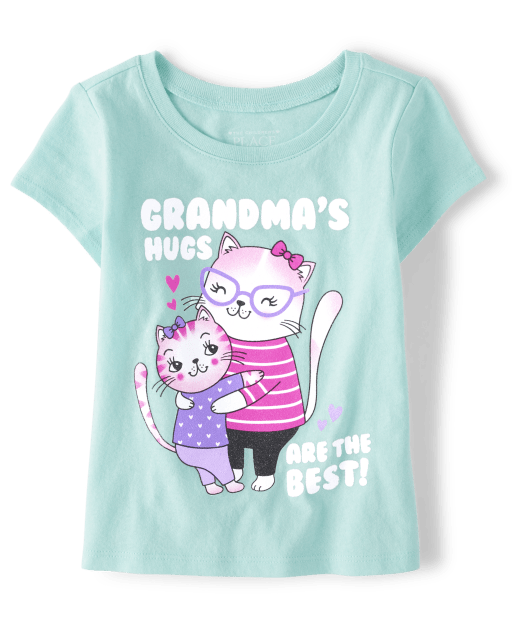 Baby And Toddler Girls Grandma Graphic Tee