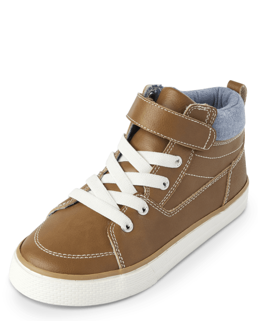 Boys Lace Up Hi Top Boots