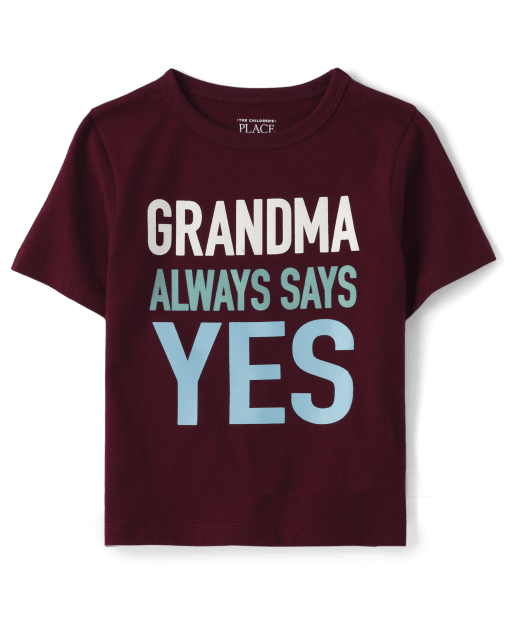 Baby And Toddler Boys Grandma Graphic Tee