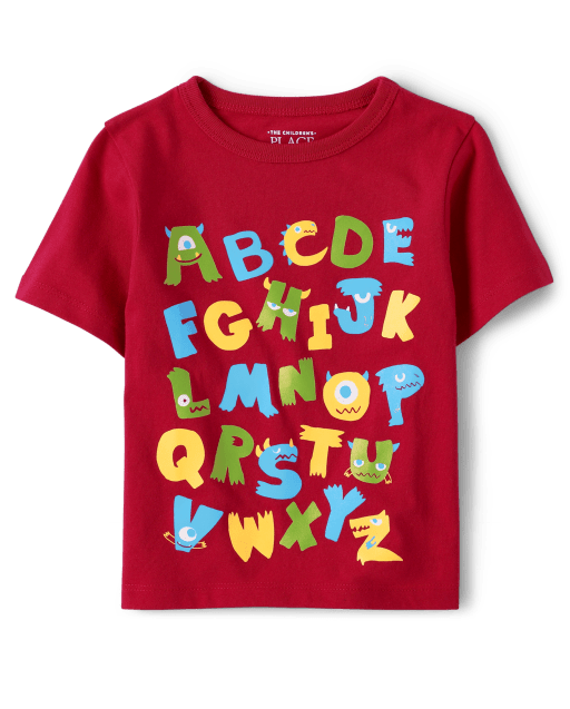Baby And Toddler Boys Alphabet Graphic Tee