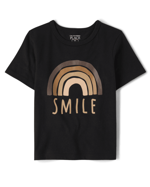 Baby and Toddler Boys Smile Rainbow Graphic Tee