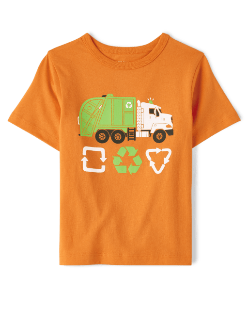 Baby and Toddler Boys Recycle Truck Graphic Tee