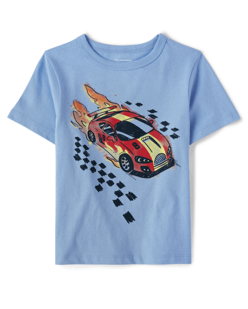 Baby and Toddler Boys Racecar Graphic Tee