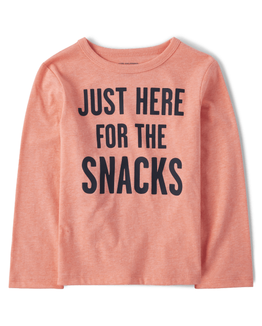 Baby and Toddler Boy Snacks Graphic Tee