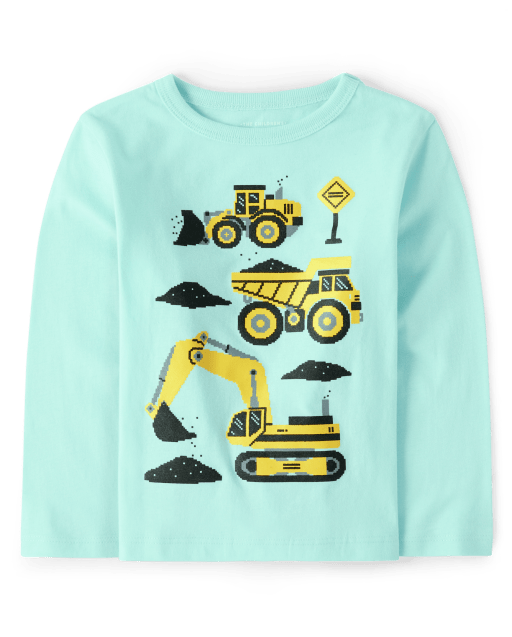 Baby and Toddler Boy Construction Graphic Tee