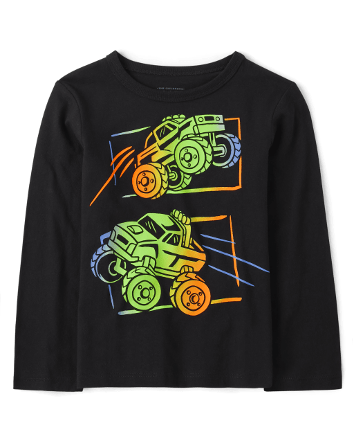 Baby and Toddler Boy Monster Truck Graphic Tee