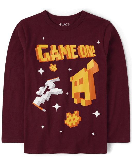 Camiseta gráfica Game On para niños