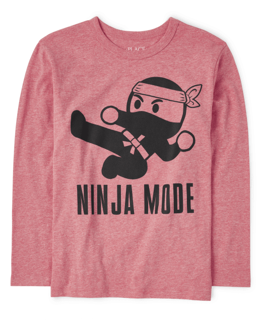 Camiseta gráfica del modo Ninja para niños