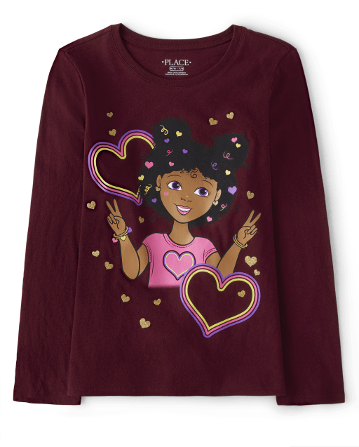 T-shirt graphique pour filles