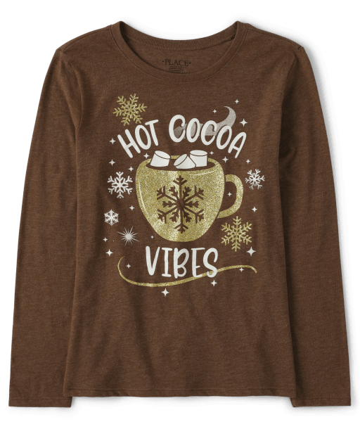 Girls Hot Cocoa Graphic Tee