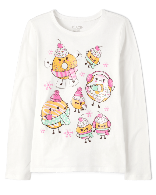 Girls Doughnut Graphic Tee