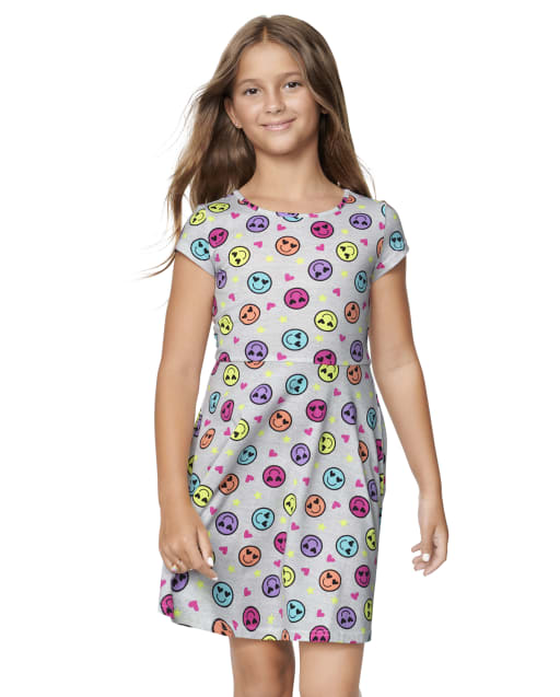 Girls Print Everyday Dress