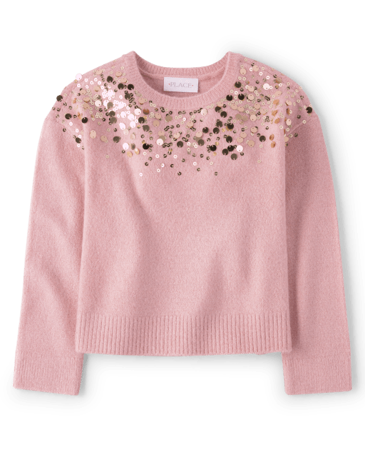 Girls Sequin Sweater