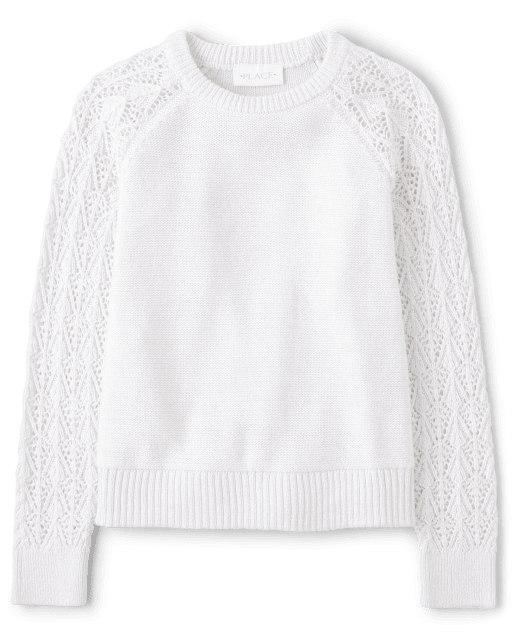 Girls Metallic Sweater