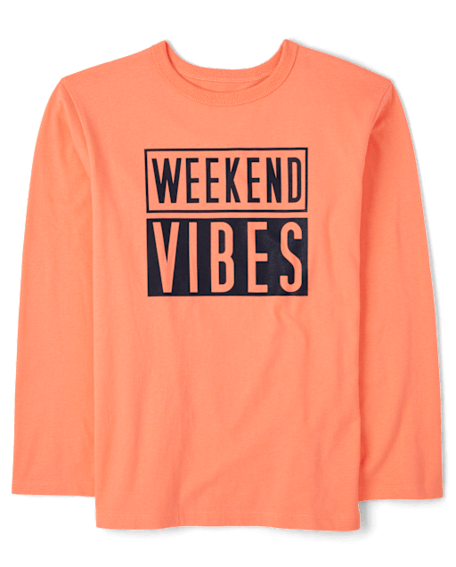 Camiseta con estampado Weekend Vibes para niños