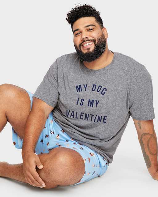 Adult Valentine's Day Graphic Sleep Tee