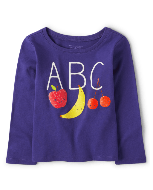 Baby And Toddler Girls Fruit Graphic Tee