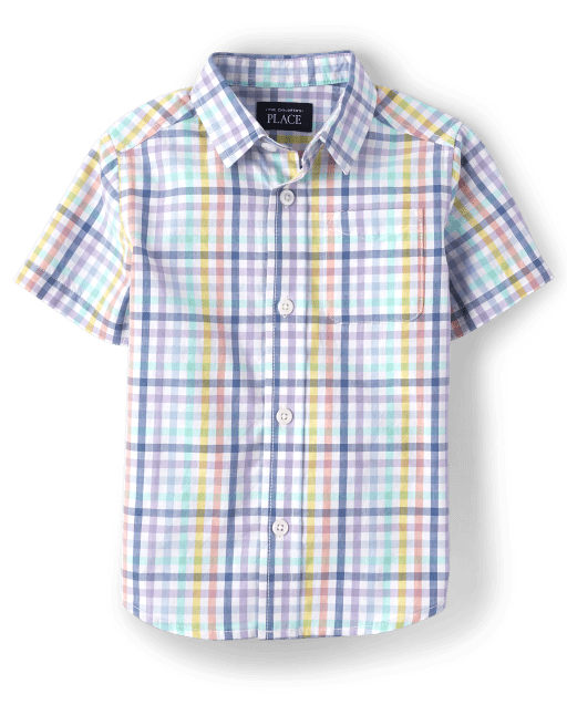Baby And Toddler Boys Dad And Me Gingham Poplin Button Up Shirt